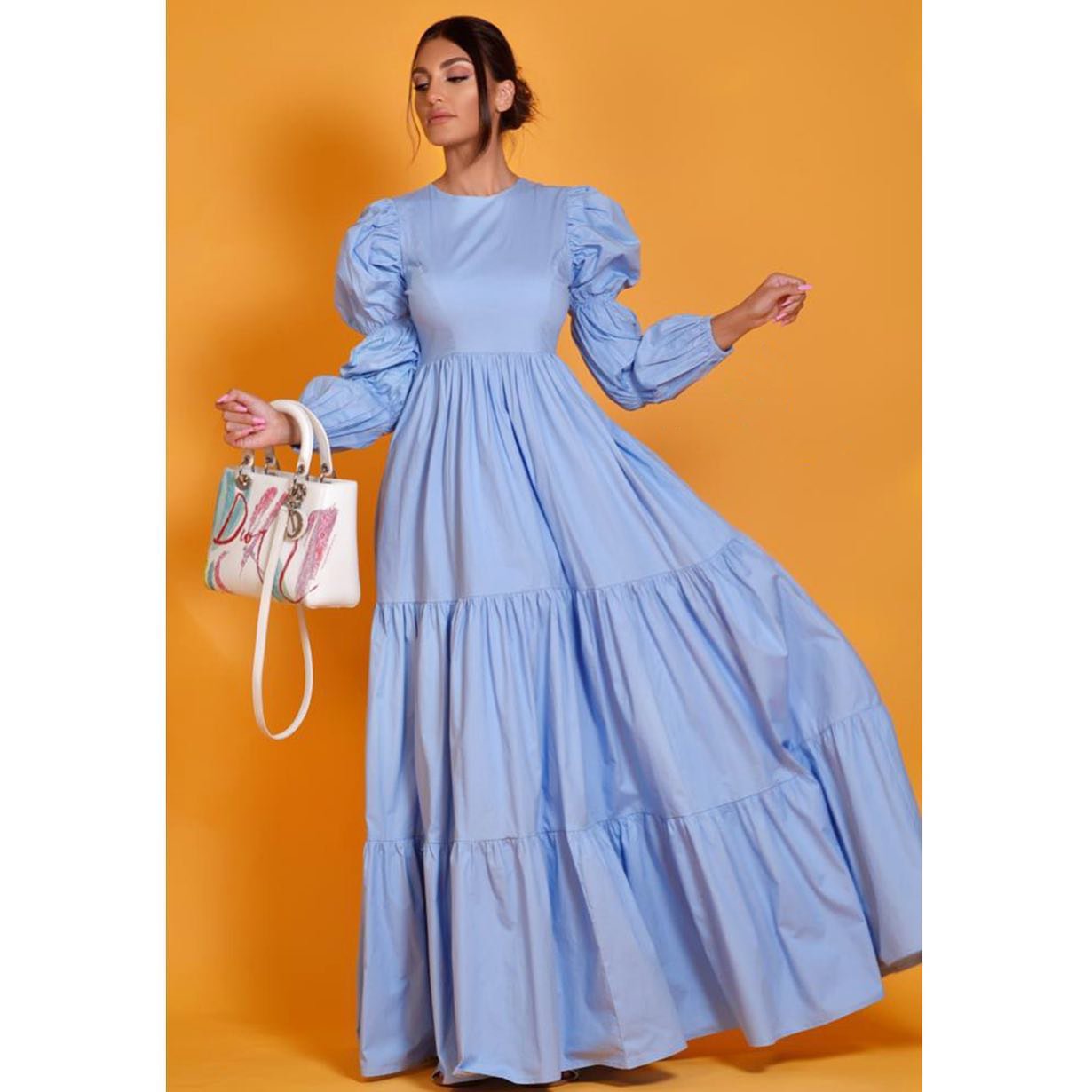 Poplin blue